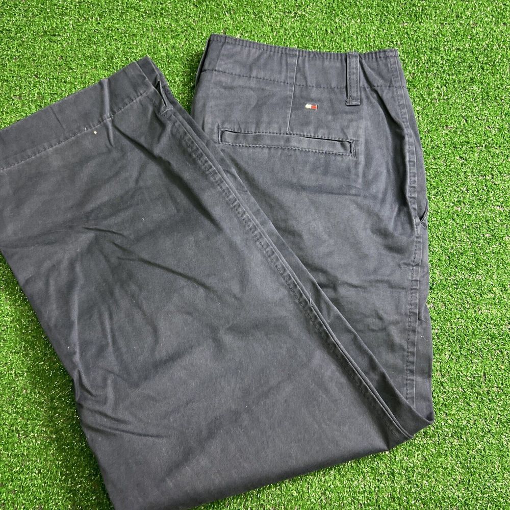 Tommy Hilfiger Women's 100% Cotton Navy Blue‎ Dana Fit Capri Crop Pants Size 2